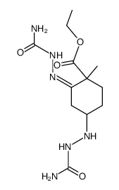 1-methyl-4-semicarbazido-2-semicarbazono-cyclohexanecarboxylic acid ethyl ester结构式