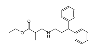 ethyl 3-(3,3-diphenylpropylamino)-2-methylpropanoate结构式