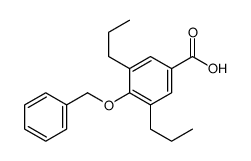 4-phenylmethoxy-3,5-dipropylbenzoic acid结构式