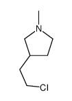 3-(2-chloroethyl)-1-methylpyrrolidine Structure