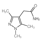 2-(1,3,5-Trimethyl-1H-pyrazol-4-yl)acetamide结构式