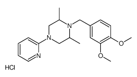 (2R,6S)-1-[(3,4-dimethoxyphenyl)methyl]-2,6-dimethyl-4-pyridin-2-ylpiperazine,hydrochloride Structure