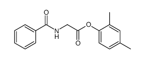 2,4-dimethylphenyl benzoylglycinate Structure