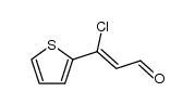 (Z)-3-chloro-3-(thiophen-2-yl)acrylaldehyde结构式