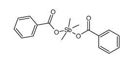 trimethylantimony(V) dibenzoate Structure