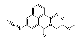 5-azido-1,3-dioxy-1H-benz(de)isoquinoline-2(3H)-acetic acid methyl ester结构式