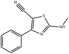 2-甲氨基-5-氰基-4-苯噻唑结构式