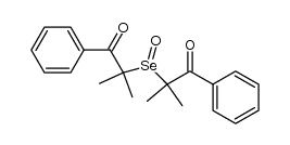 2,2'-seleninylbis(2-methyl-1-phenylpropan-1-one) Structure