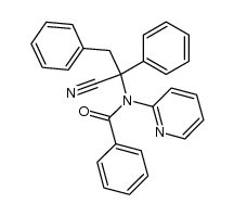 (N-benzoyl-2-pyridylamino)benzylphenylacetonitrile结构式