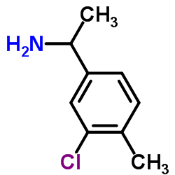 1-(3-氯-4-甲基苯基)乙-1-胺结构式