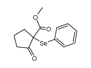 2-Methoxycarbonyl-2-phenylselenocyclopentanone Structure