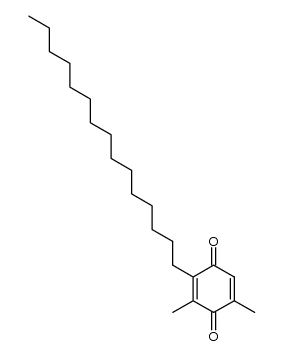 2,6-dimethyl-3-pentadecyl-p-benzoquinone结构式