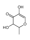 3,5-dihydroxy-2-methyl-2,3-dihydropyran-4-one结构式