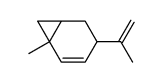 1-methyl-4-isopropenylbicyclo[4.1.0]hept-2-ene Structure