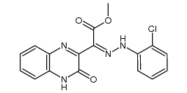 (Z)-methyl 2-(2-(2-chlorophenyl)hydrazono)-2-(3-oxo-3,4-dihydroquinoxalin-2-yl)acetate结构式