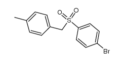 1-bromo-4-((4-methylbenzyl)sulfonyl)benzene结构式