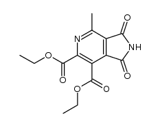 4-methyl-1,3-dioxo-2,3-dihydro-1H-pyrrolo[3,4-c]pyridine-6,7-dicarboxylic acid diethyl ester结构式
