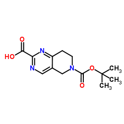 6-(TERT-BUTOXYCARBONYL)-5,6,7,8-TETRAHYDROPYRIDO[4,3-D]PYRIMIDINE-2-CARBOXYLIC ACID picture