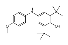 2,6-ditert-butyl-4-(4-methoxyanilino)phenol Structure