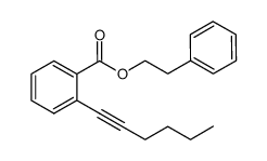 phenethyl 2-(hex-1-yn-1-yl)benzoate Structure