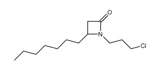 1-(3-chloropropyl)-4-heptylazetidin-2-one结构式