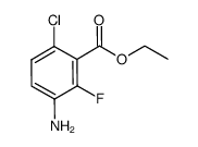 3-amino-6-chloro-2-fluorobenzoic acid ethyl ester Structure
