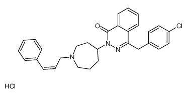 4-[(4-chlorophenyl)methyl]-2-[1-[(E)-3-phenylprop-2-enyl]azepan-4-yl]phthalazin-1-one,hydrochloride Structure