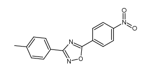 5-(p-nitrophenyl)-3-(p-tolyl)-1,2,4-oxadiazole结构式