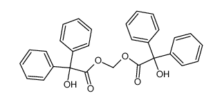 Hydroxy-diphenyl-acetic acid 2-hydroxy-2,2-diphenyl-acetoxymethyl ester Structure