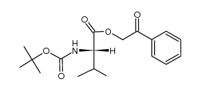 N-Boc-L-valine phenacyl ester结构式