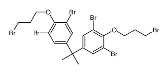 1,3-dibromo-2-(3-bromopropoxy)-5-[2-[3,5-dibromo-4-(3-bromopropoxy)phenyl]propan-2-yl]benzene结构式