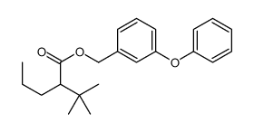 (3-phenoxyphenyl)methyl 2-tert-butylpentanoate结构式