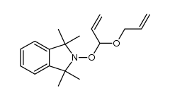 allyl 1-(1,1,3,3-tetramethyl-1,3-dihydroisoindol-2-yloxy)allyl ether结构式