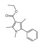 ethyl 1,2,4-trimethyl-5-phenylpyrrole-3-carboxylate结构式