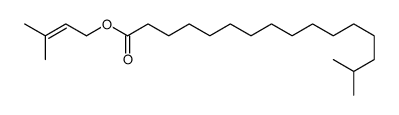 3-methylbut-2-enyl 15-methylhexadecanoate Structure