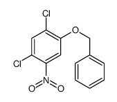 1,5-dichloro-2-nitro-4-phenylmethoxybenzene结构式