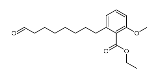 ethyl 6-(7-formylheptyl)-2-methoxybenzoate结构式