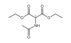 diethyl acetamidomalonate anion Structure