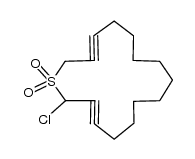 2-chlorothiahexadeca-3,14-diyne-1,1-dioxide结构式