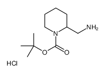 2-(AMINOMETHYL)-1-N-BOC-PIPERIDINE-HCl structure