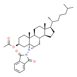 3-acetoxycholestanol(5,6-b)(N-phthalimido)aziridine结构式