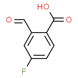 4-氟-2-甲酰基苯甲酸结构式