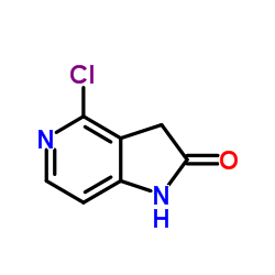 4-chloro-1,3-dihydropyrrolo[3,2-c]pyridin-2-one结构式