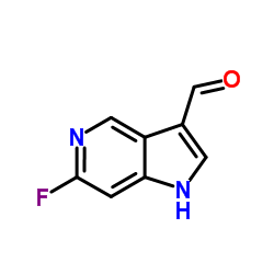 6-Fluoro-1H-pyrrolo[3,2-c]pyridine-3-carbaldehyde结构式