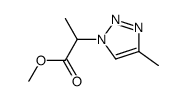 methyl 2-(4-methyl-1H-1,2,3-triazol-1-yl)propanoate Structure