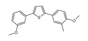 2-(4-methoxy-3-methylphenyl)-5-(3-methoxyphenyl)thiophene structure