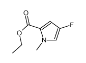 ethyl 4-fluoro-1-methylpyrrole-2-carboxylate Structure