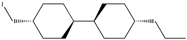 [trans(trans)]-4-(Iodomethyl)-4'-propyl-1,1'-bicyclohexyl Structure