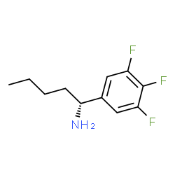 (1R)-1-(3,4,5-TRIFLUOROPHENYL)PENTYLAMINE结构式