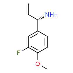 (1S)-1-(3-FLUORO-4-METHOXYPHENYL)PROPYLAMINE Structure